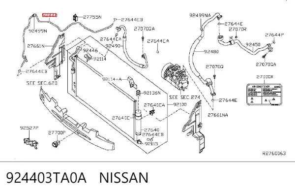  924403TA0A Nissan/Infiniti