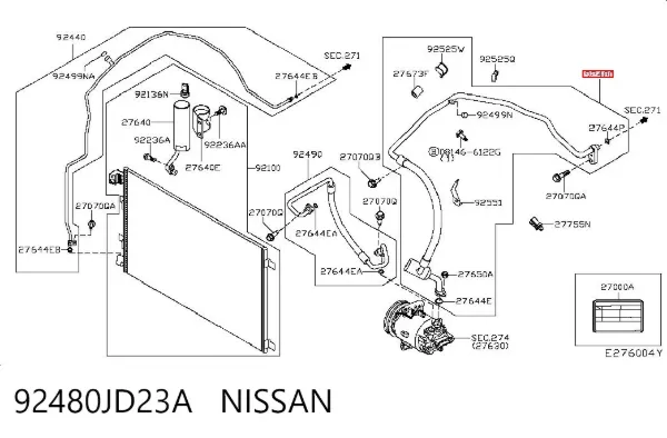  92480JD23A Nissan/Infiniti