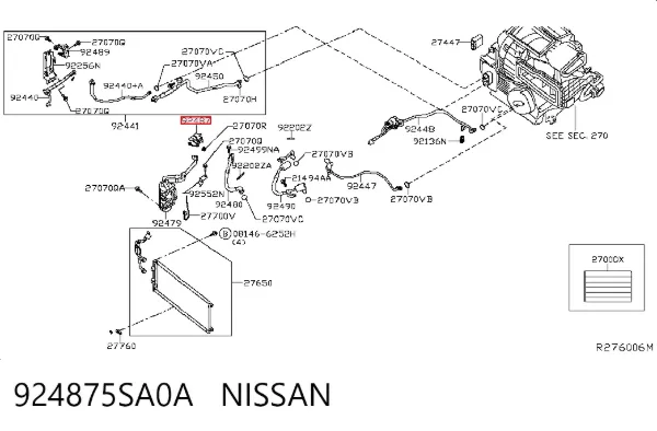  924875SA0A Nissan/Infiniti