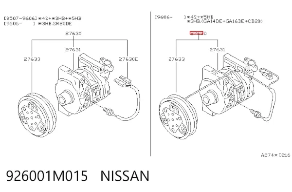 Компрессор кондиционера Nissan Micra K10
