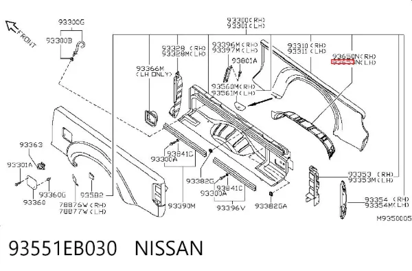  93551EB030 Nissan/Infiniti