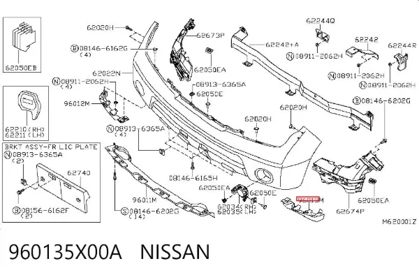  960135X00A Nissan/Infiniti