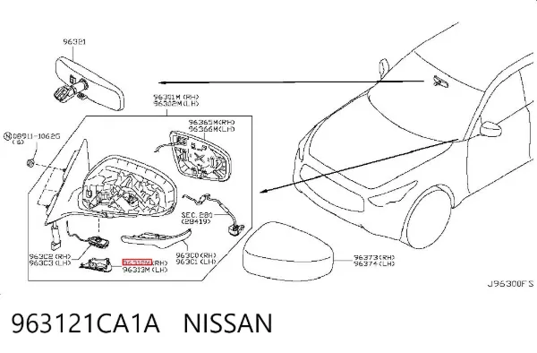  963121CA1A Nissan/Infiniti