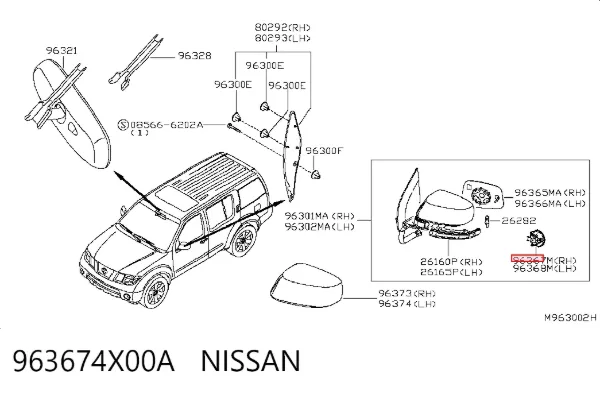  963674X00A Nissan/Infiniti