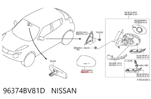  96374BV81D Nissan/Infiniti