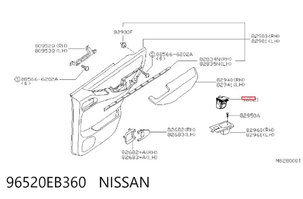  96520EB360 Nissan/Infiniti