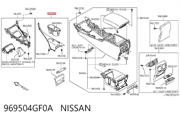  969504GF0A Nissan/Infiniti