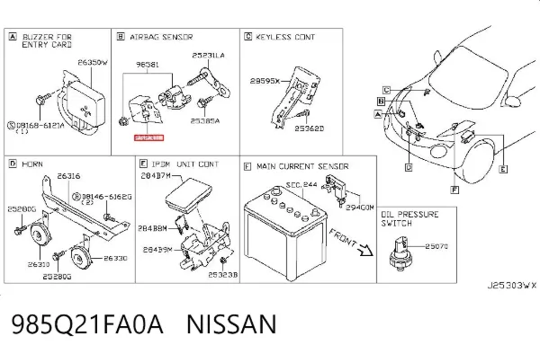  985Q21FA0A Nissan/Infiniti