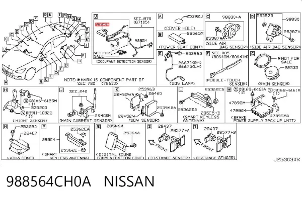  988564CH0A Nissan/Infiniti