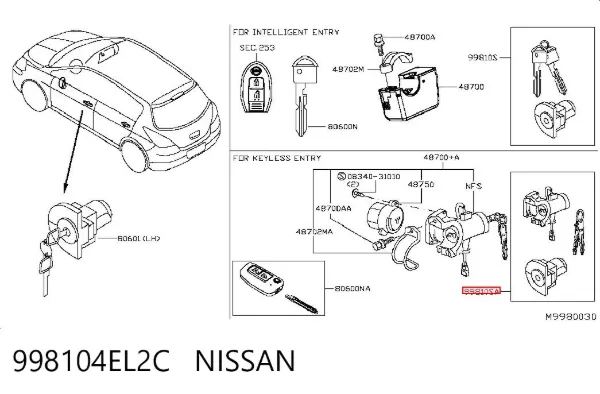  998104EL2C Nissan/Infiniti