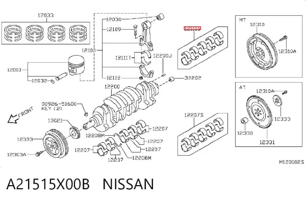  A21515X00B Nissan/Infiniti