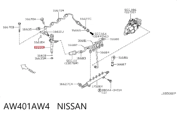 Топливные форсунки AW401AW4 Nissan/Infiniti