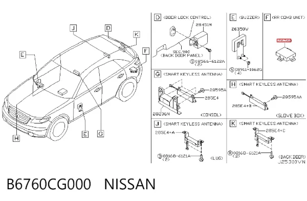  B6760CG000 Nissan/Infiniti