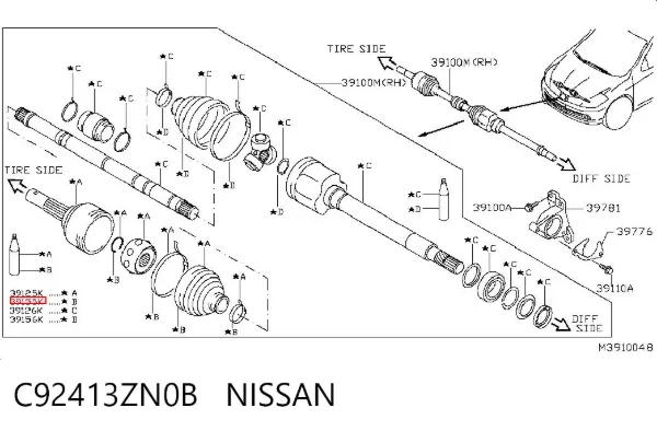  C92413ZN0B Nissan/Infiniti