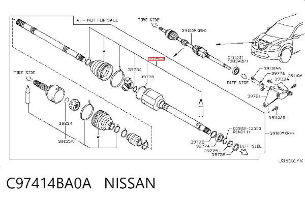  C97414BA0A Nissan/Infiniti