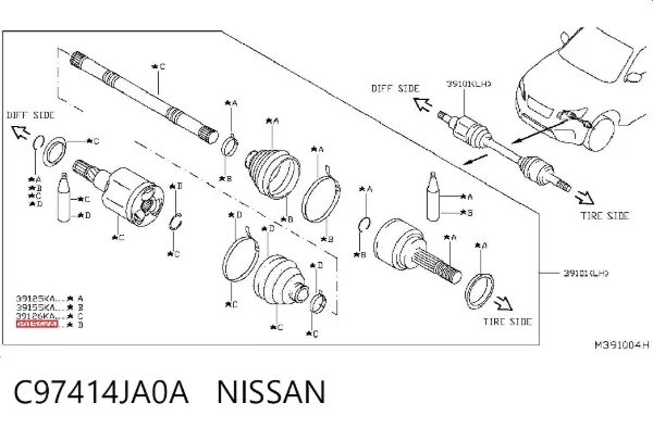 C97414JA0A Nissan/Infiniti