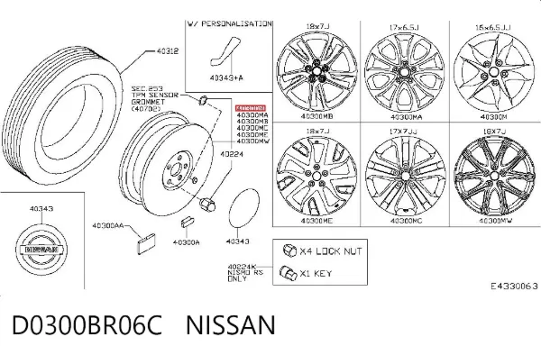  D0300BR06C Nissan/Infiniti
