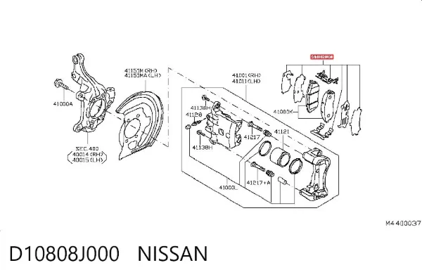  D10808J000 Nissan/Infiniti