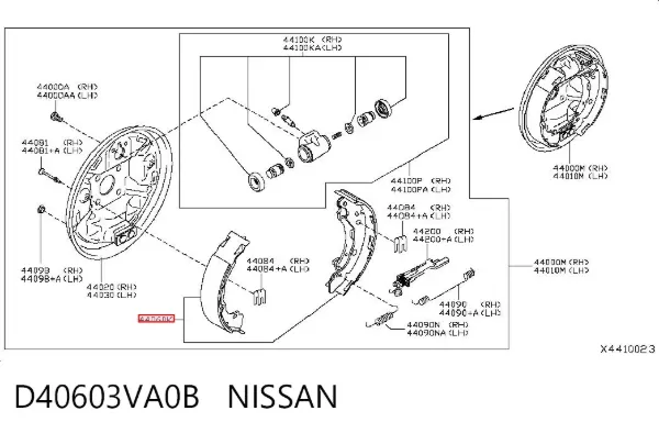  D40603VA0B Nissan/Infiniti