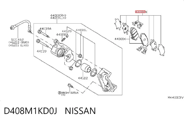  D408M1KD0J Nissan/Infiniti
