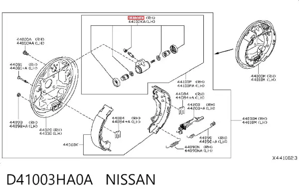  D41003HA0A Nissan/Infiniti