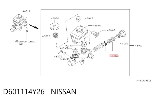  D601114Y26 Nissan/Infiniti