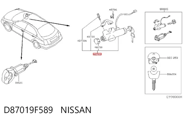  D87019F589 Nissan/Infiniti