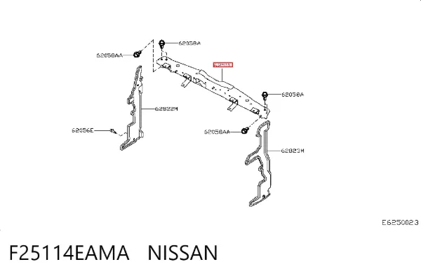Верхняя рамка радиатора F25114EAMA Nissan/Infiniti