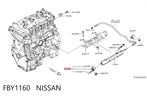Топливные форсунки FBY1160 Nissan/Infiniti
