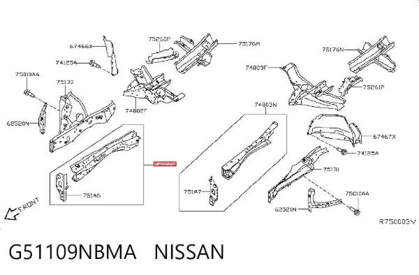  G51109NBMA Nissan/Infiniti
