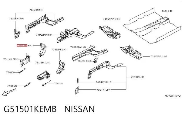  G51501KEMB Nissan/Infiniti