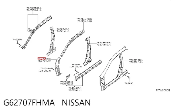  G62707FHMA Nissan/Infiniti