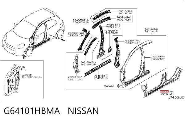  G64101HBMA Nissan/Infiniti