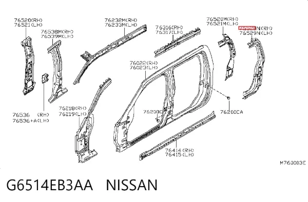  G6514EB3AA Nissan/Infiniti