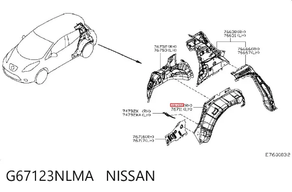  G67123NLMA Nissan/Infiniti