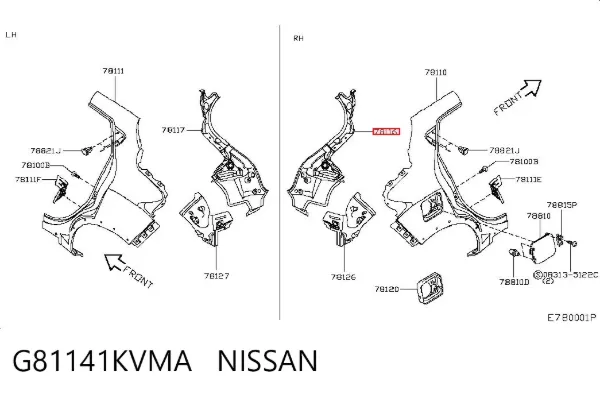  G81141KVMA Nissan/Infiniti