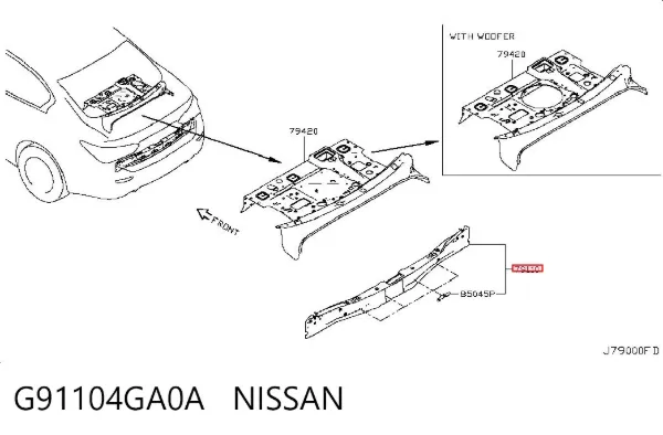  G91104GA0A Nissan/Infiniti