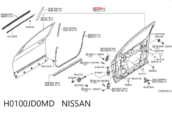 Дверь передняя правая Nissan Qashqai I