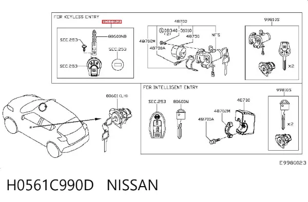  H0561C990D Nissan/Infiniti