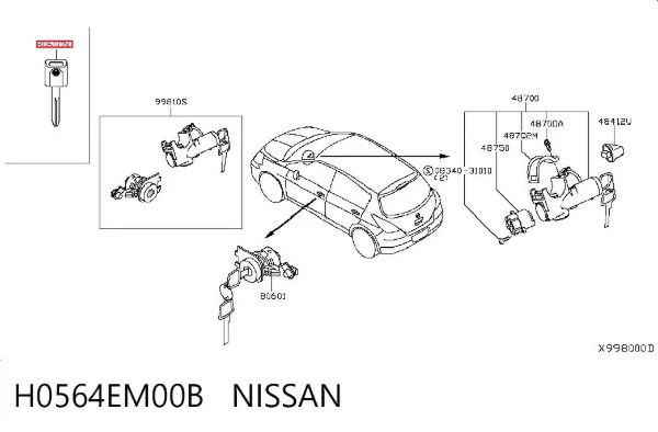  H0564EM00B Nissan/Infiniti