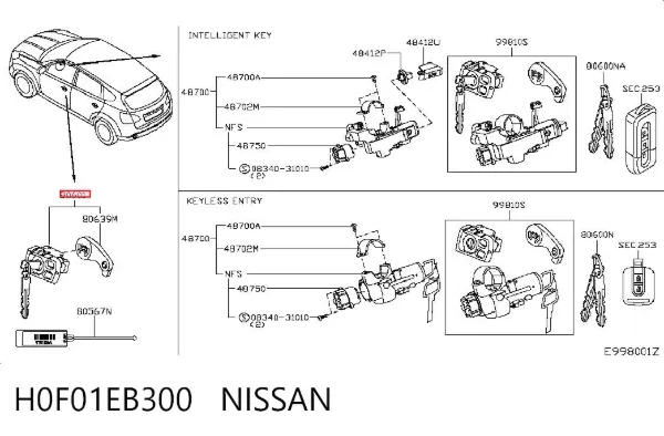  H0F01EB300 Nissan/Infiniti