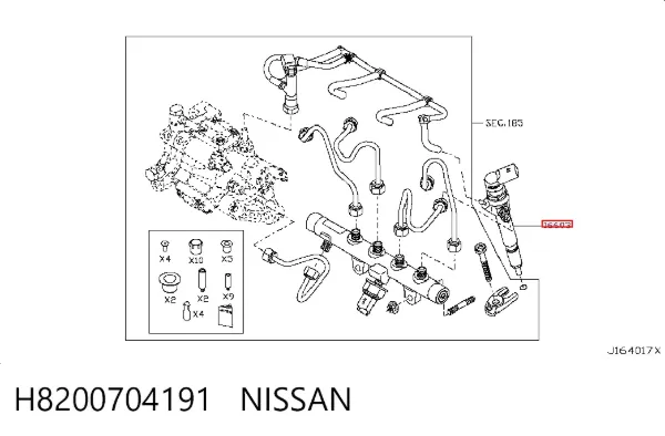Топливные форсунки H8200704191 Nissan/Infiniti