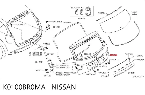 Ляда K0100BR0MA Nissan/Infiniti