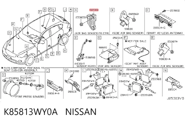  K85813WY0A Nissan/Infiniti