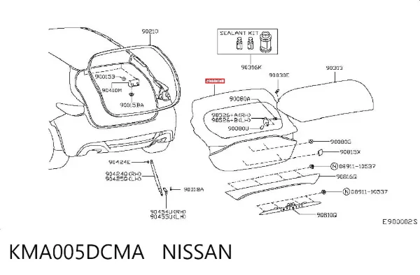 Ляда KMA005DCMA Nissan/Infiniti