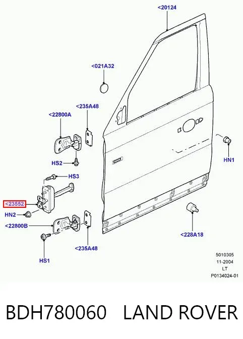 Ограничитель двери BDH780060 Land Rover