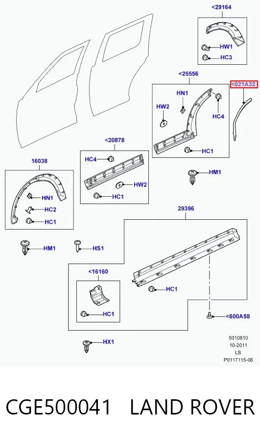  CGE500041 Land Rover