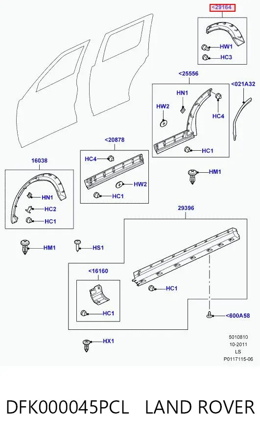  DFK000045PCL Land Rover