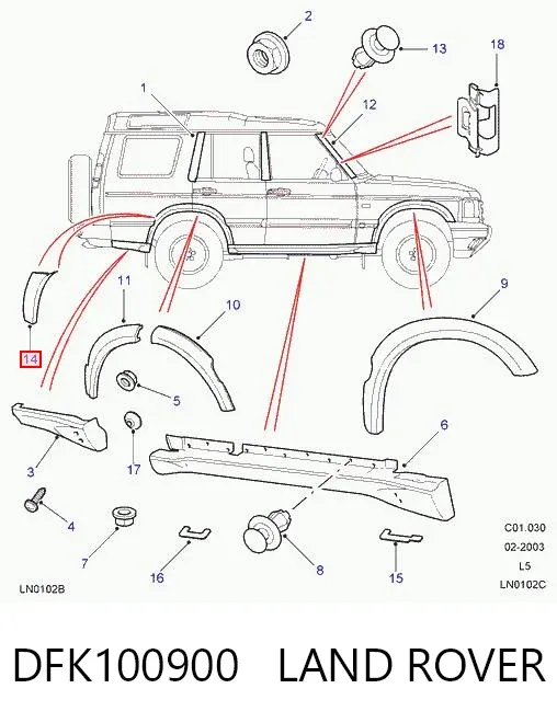  DFK100900 Land Rover