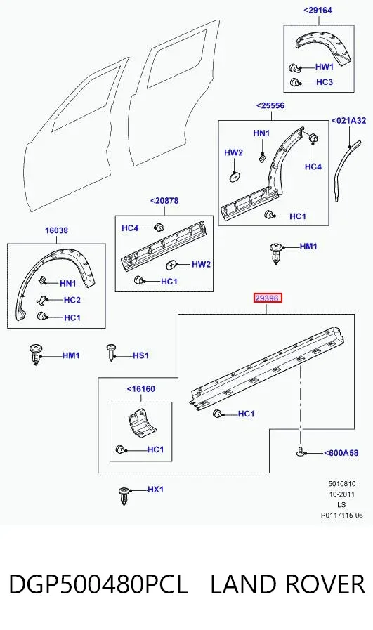  DGP500480PCL Land Rover